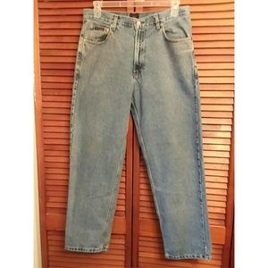 Mens Vintage Tommy Hilfiger Jean Pants Big Flag